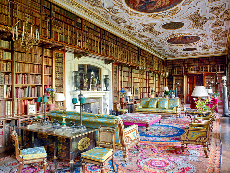 The library at Chatsworth House